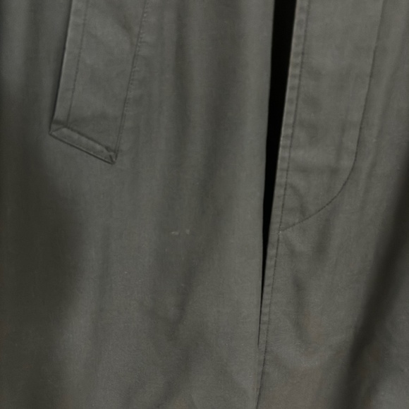 London Fog Claeth Cloth Faux Fur Lined Trench Maincoat Men's 42R - Picture 13 of 16